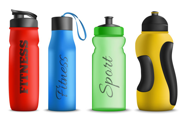 逼真详细的3d健身跑步运动水图片下载