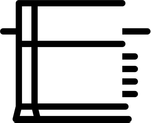 条形地基图标轮廓图片下载