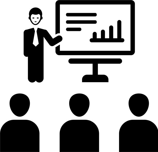 业务演示图标黑色图片下载