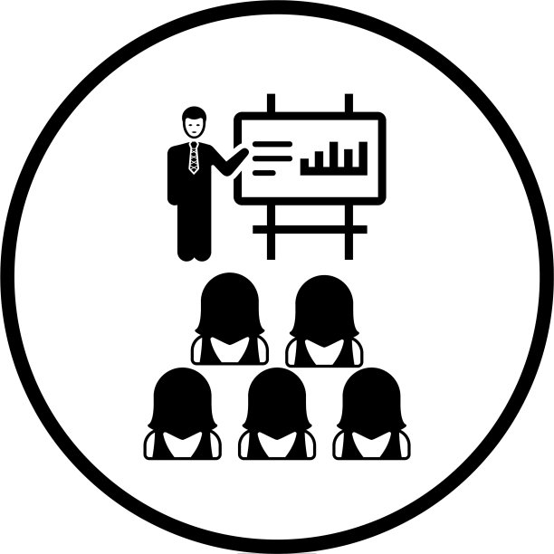 业务演示图标黑色图片下载