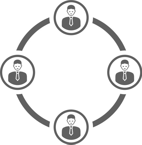灰色商业连接图标图片下载