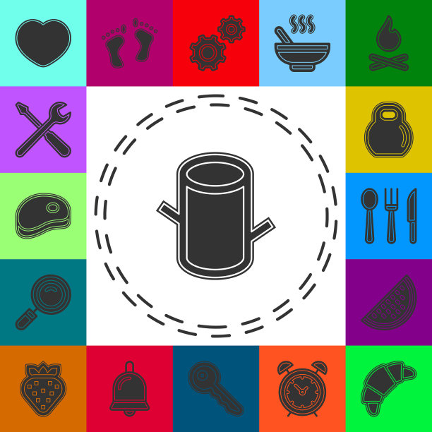 树干砍断树桩-木林图片下载