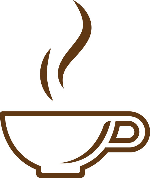 咖啡杯标志咖啡馆图标图片下载