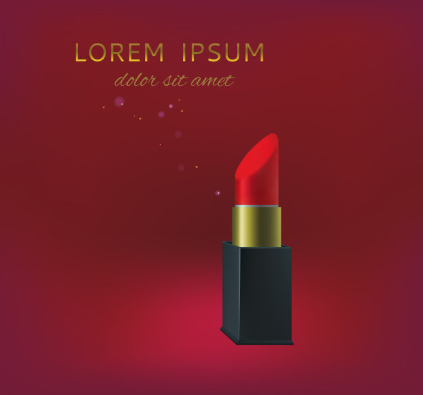 红色开放口红图片下载