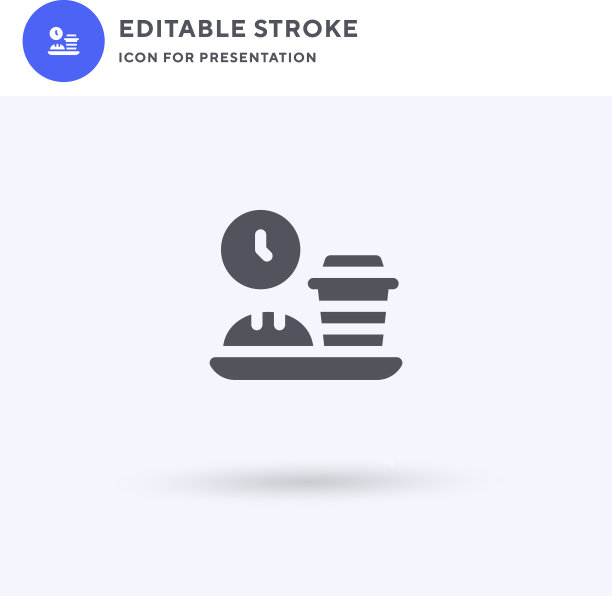 食物托盘图标填充平面标志固体图片下载