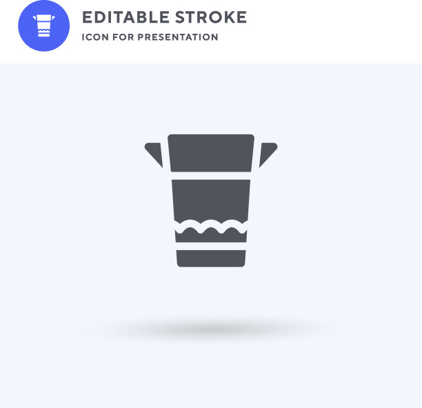 食品包装上的图标充满了扁平标志的坚实图片下载