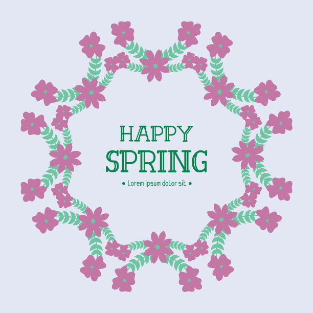 快乐新春贺卡墙纸设计图片下载