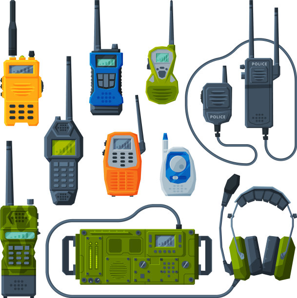 无线电发射机收集现代手持式图片下载