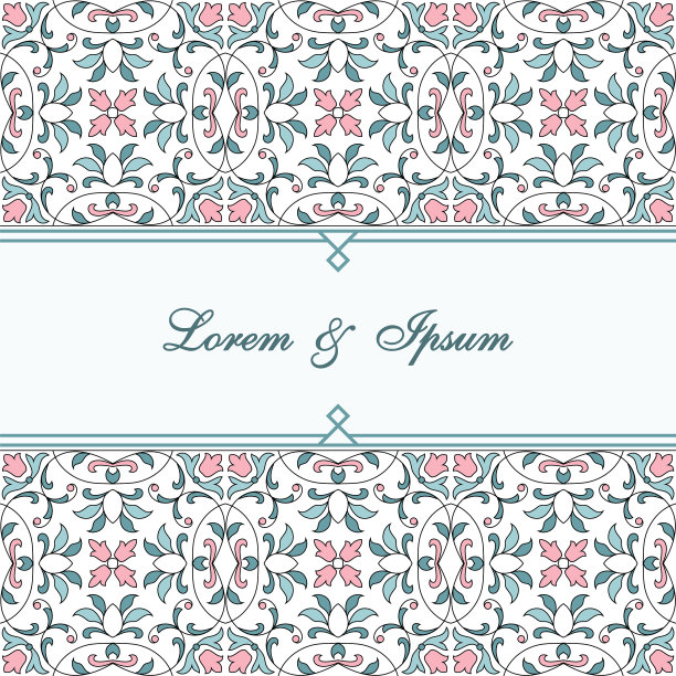 花图案的邀请或贺卡图片下载