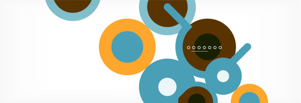 圆圈和线条抽象了封面的背景图片下载