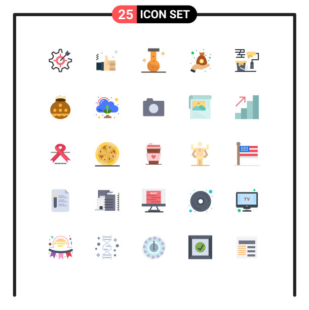 现代设25平色象形画图片下载