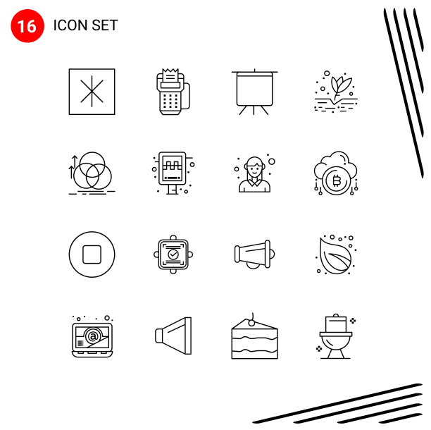 16大纲概念的网站，移动和应用程序图片下载