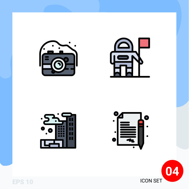 在网格上设置4个填充线的平面颜色图片下载