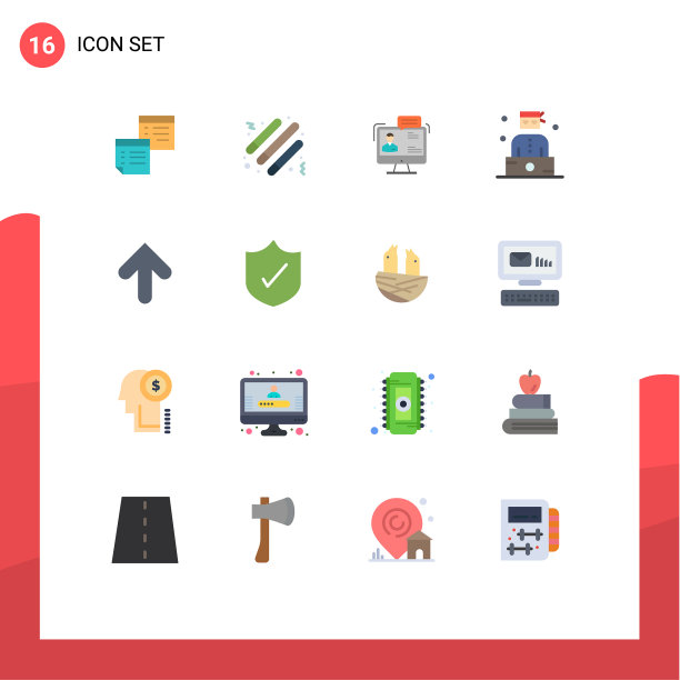 设置16个商业单位的颜色包土匪图片下载