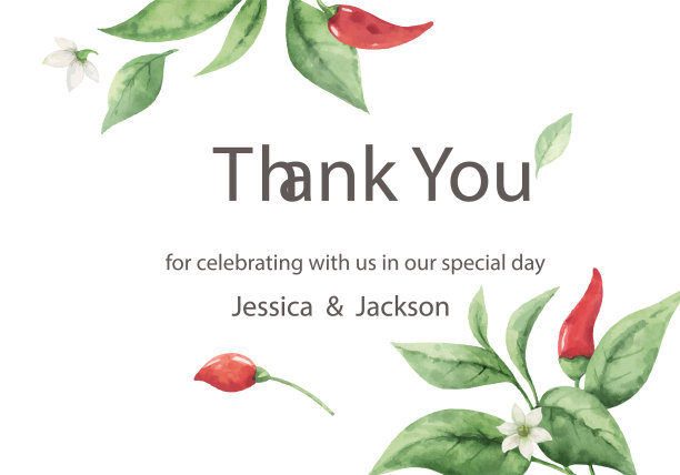 水彩手画红辣椒图片下载