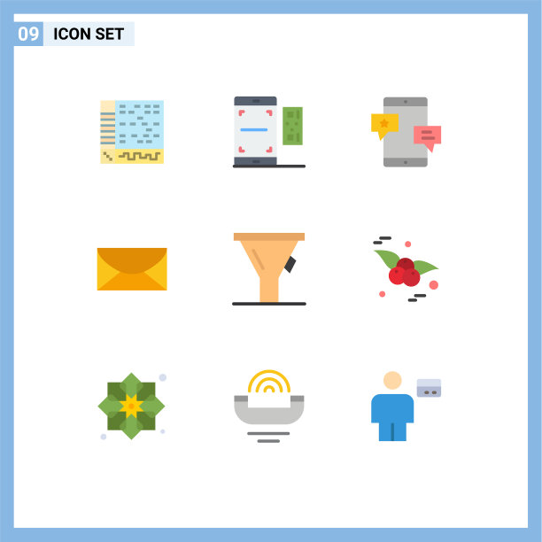 9 .主题平色和可编辑的符号图片下载