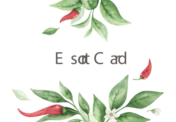 水彩手画红辣椒图片下载