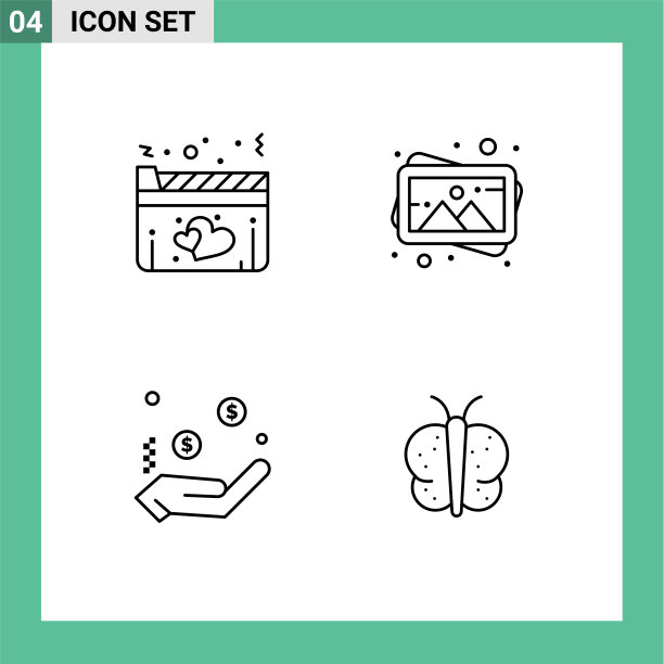 现代集4填充线平色象形文字图片下载