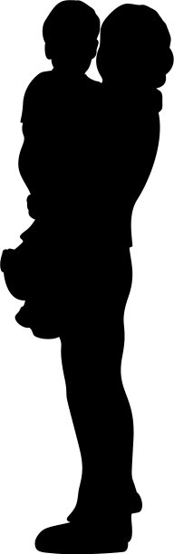 用她的手臂勾勒慈爱的妈妈图片下载