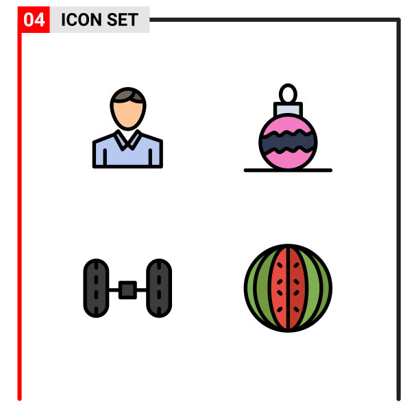 在网格上设置4个填充线的平面颜色图片下载