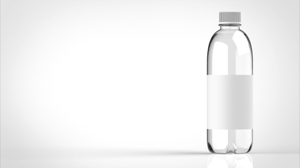 汽水瓶白色背景一个右前3D渲染图片下载