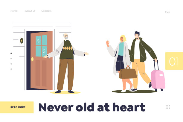 从来没有老在心里的概念登陆页与年轻夫妇访问高级爸爸图片下载