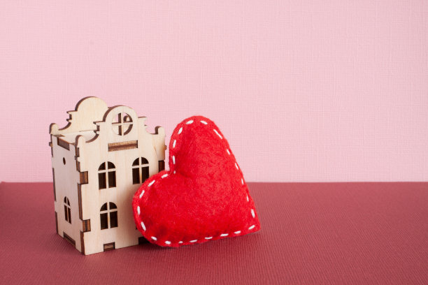 情人节快乐贺卡、banner：简约家庭爱图片下载