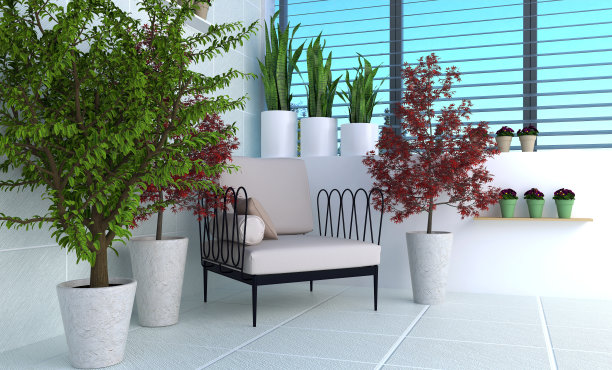 一个平台的想法的3d渲染与简单的室内解决方案图片下载