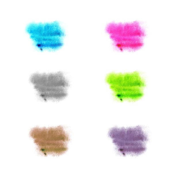 水彩污渍和油漆纹理集。用画笔手绘线条、污渍、水滴和污渍。图片下载