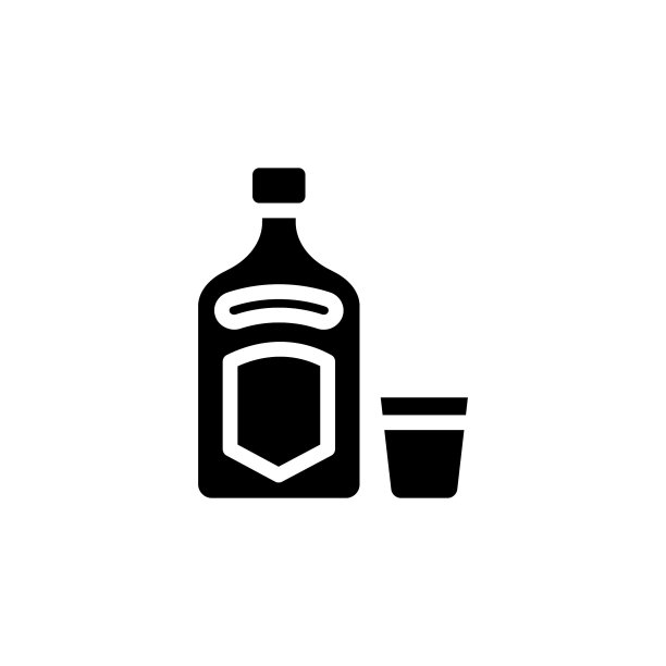 矢量伏特加图标。标志图片下载