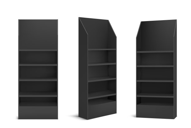 黑色超市POS展示架图片下载