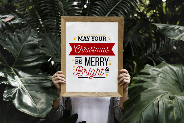 圣诞快乐旗帜。图片下载