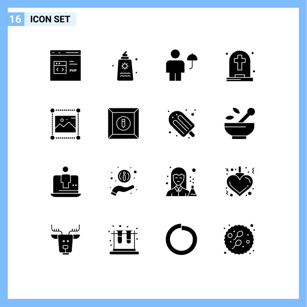 设置16个商业实体雕文包图片下载