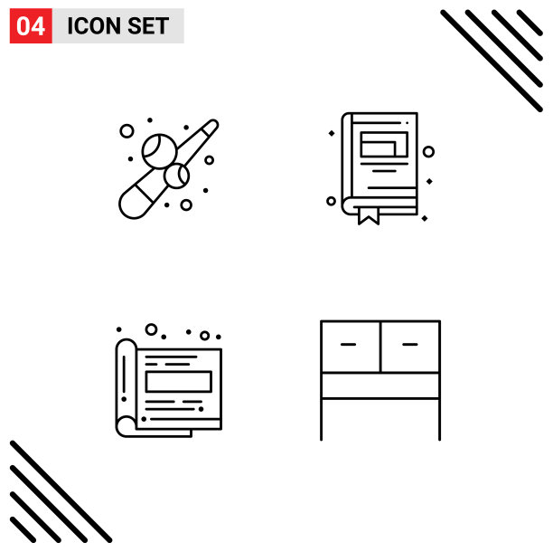 包装4现代填充线平色标志和图片下载