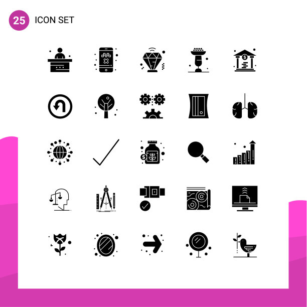 通用图标符号组25现代立体图片下载