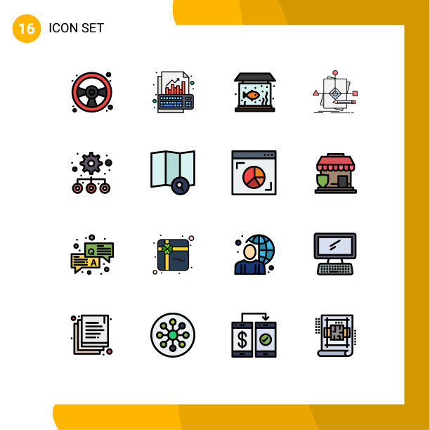 16 .用户界面平色填充线包图片下载