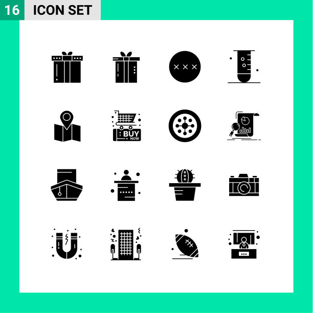 在黑色星期五的方格上设置16个实字形图片下载