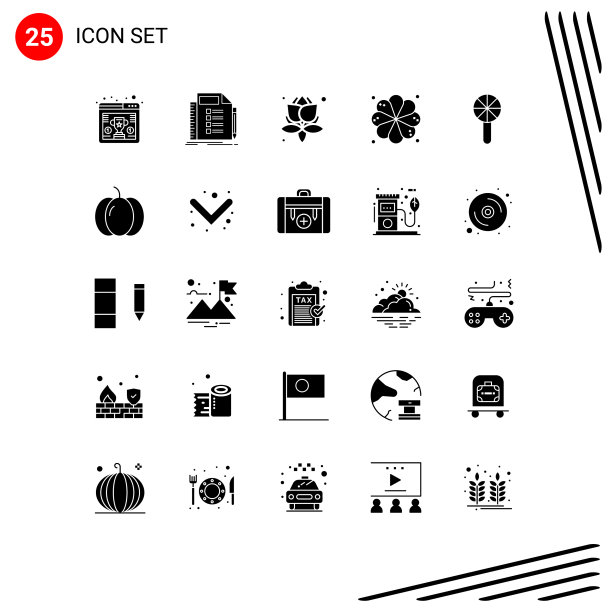 实字形包25个通用符号图片下载