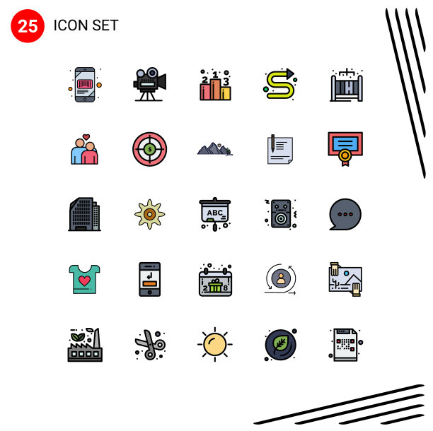 通用图标符号组25现代填充图片下载