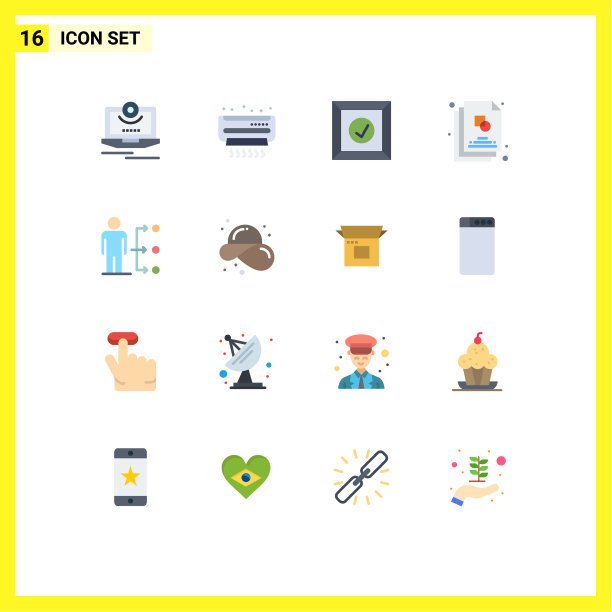 设置16个现代UI图标符号的链接图片下载