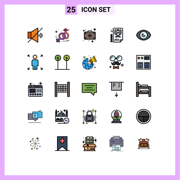 25组填线平色标志和图片下载