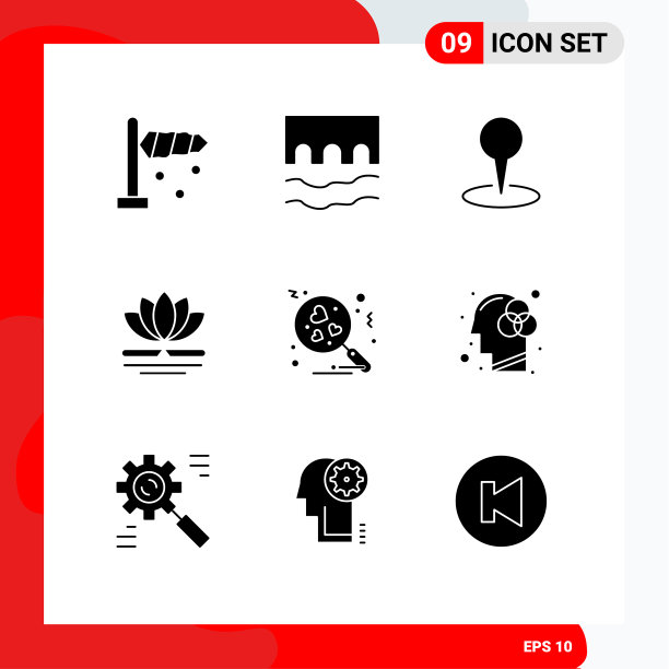 第九组现代固体象形文字为爱图片下载