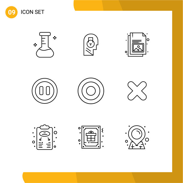 轮廓和符号，如线图片下载