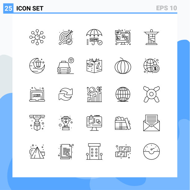 用户界面线装现代标识和图片下载