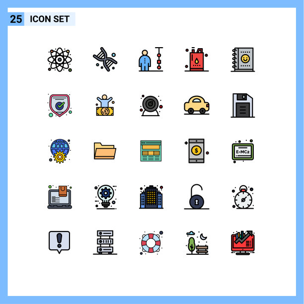 25填充线平面颜色的网站概念图片下载