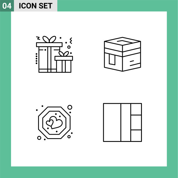在网格上设置4个填充线的平面颜色图片下载
