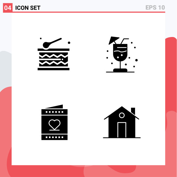 4创意图标的现代标志和符号图片下载