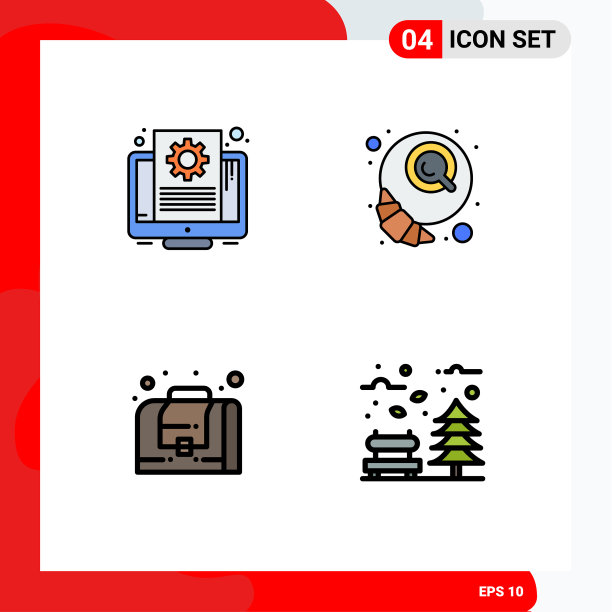 填充线平色包4个通用符号图片下载