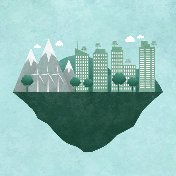 绿色城市的概念图片下载