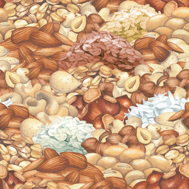 水彩的各种成分与植物奶相关图片下载